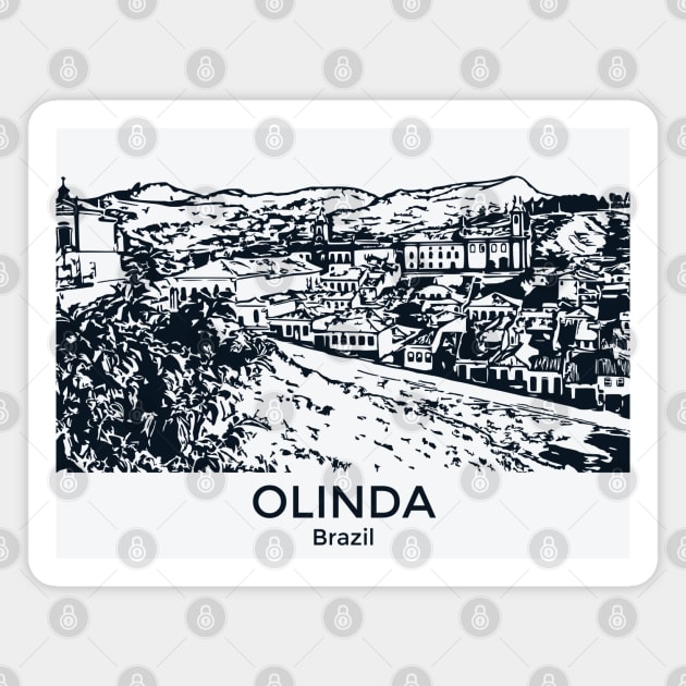 Olinda - Brazil Magnet by Lakeric